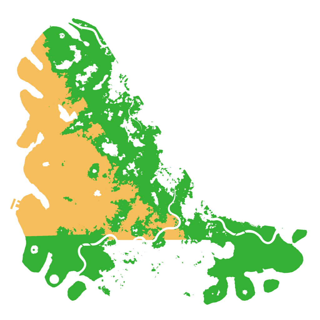 Biome Rust Map: Procedural Map, Size: 6000, Seed: 2354366