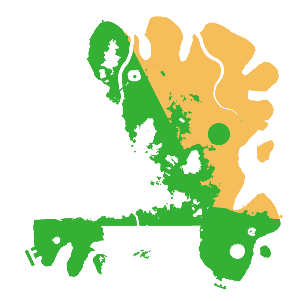 Biome Rust Map: Procedural Map, Size: 3600, Seed: 4104