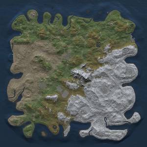 Thumbnail Rust Map: Procedural Map, Size: 5000, Seed: 2724, 18 Monuments