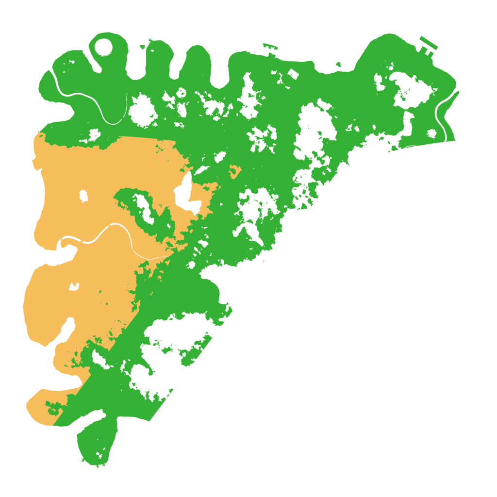 Biome Rust Map: Procedural Map, Size: 5000, Seed: 2724