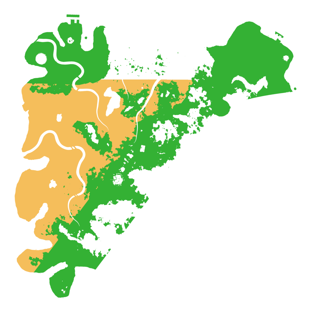 Biome Rust Map: Procedural Map, Size: 5000, Seed: 2724
