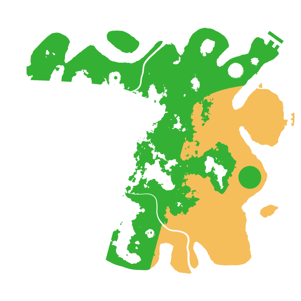 Biome Rust Map: Procedural Map, Size: 3500, Seed: 95166805