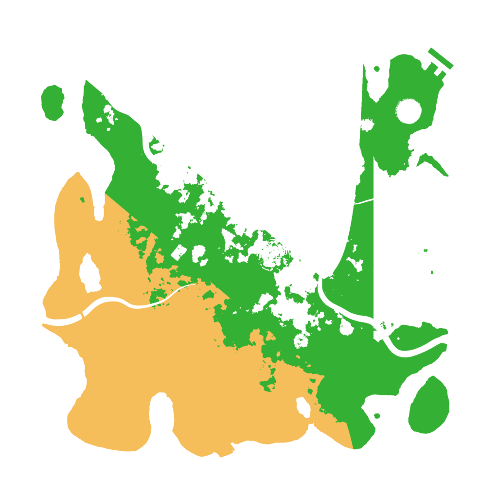 Biome Rust Map: Procedural Map, Size: 3500, Seed: 463949738