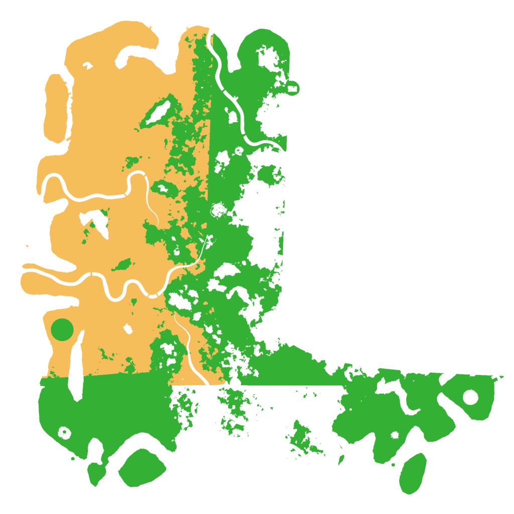 Biome Rust Map: Procedural Map, Size: 6000, Seed: 2500