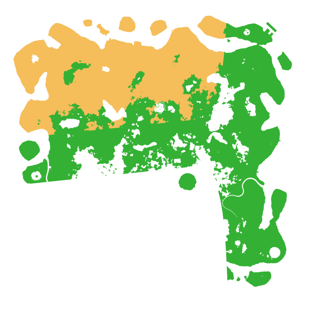 Biome Rust Map: Procedural Map, Size: 5000, Seed: 36453