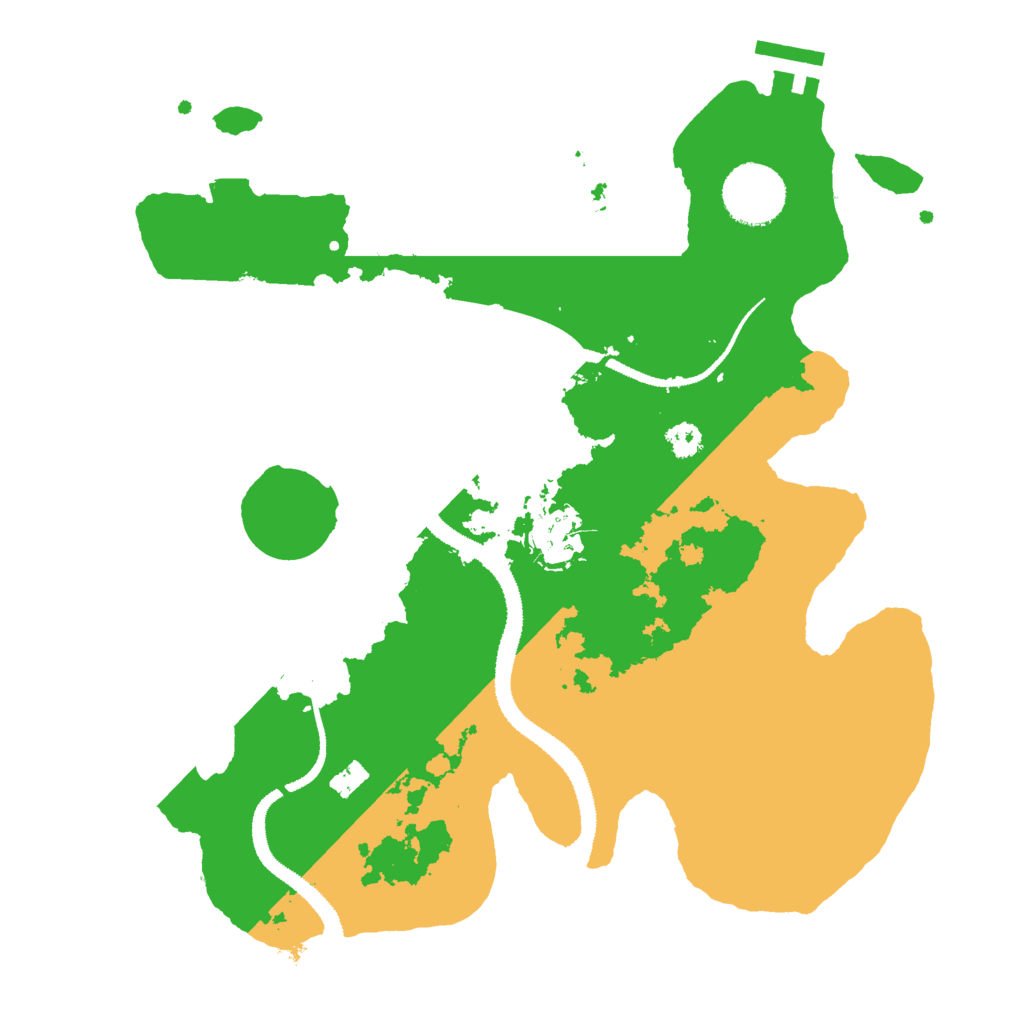Biome Rust Map: Procedural Map, Size: 3000, Seed: 729476152