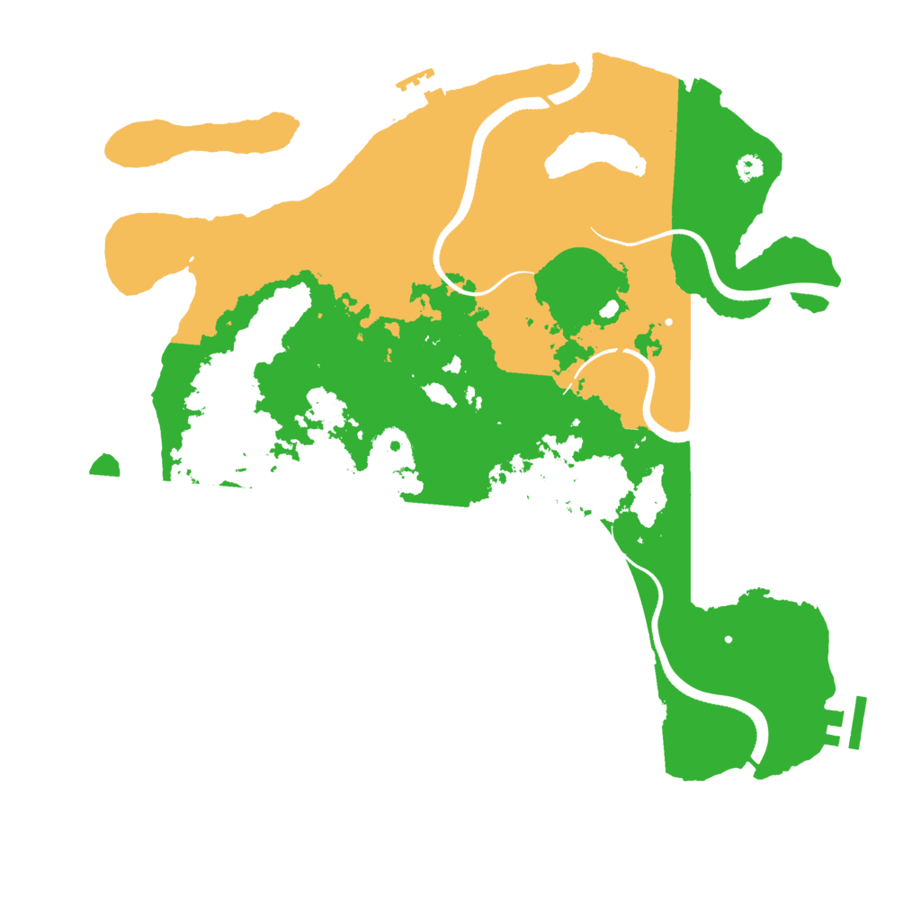 Biome Rust Map: Procedural Map, Size: 3500, Seed: 928311