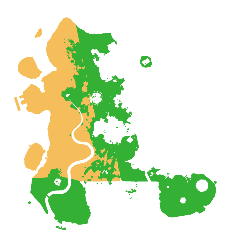 Biome Rust Map: Procedural Map, Size: 3500, Seed: 1031596639