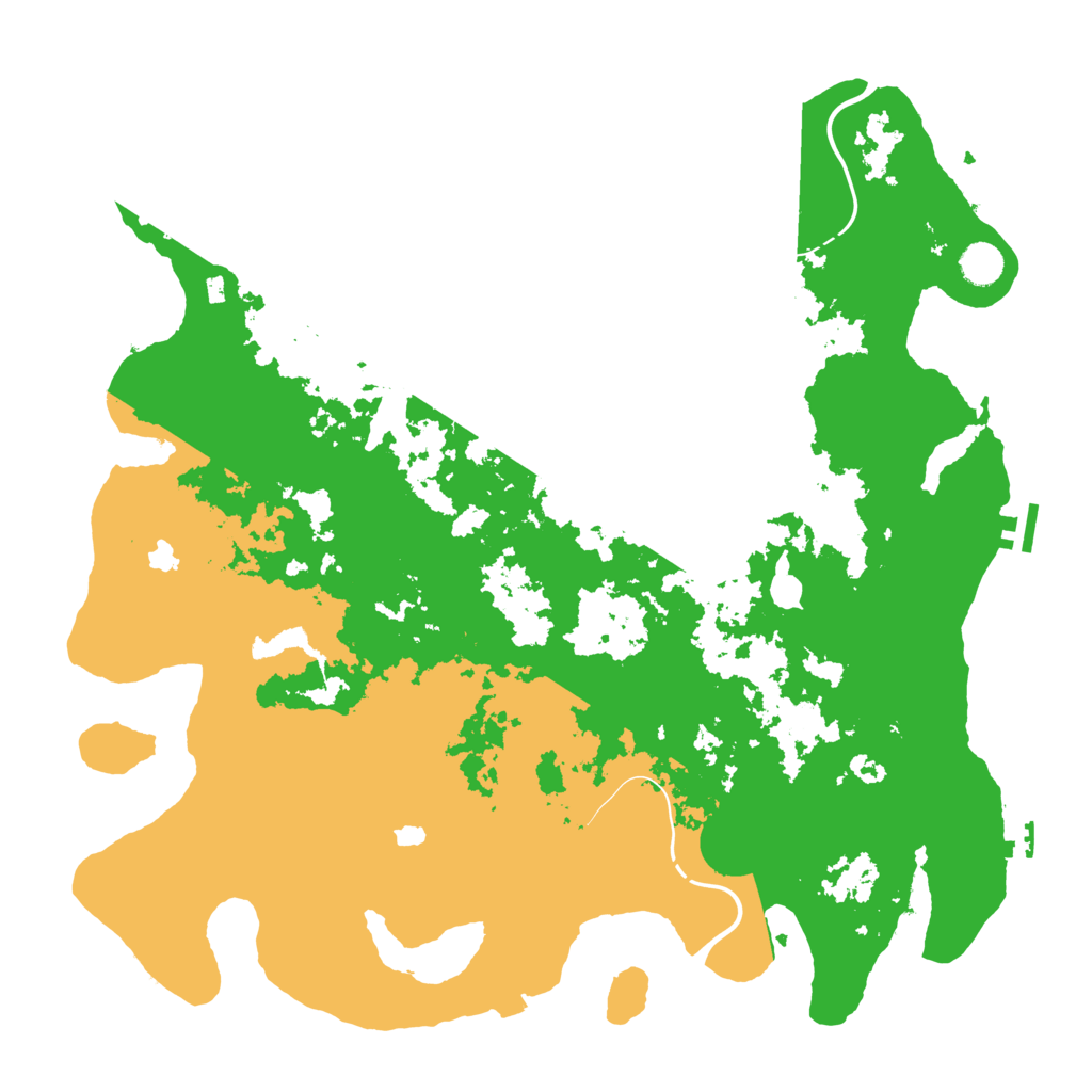 Biome Rust Map: Procedural Map, Size: 4500, Seed: 2071538797