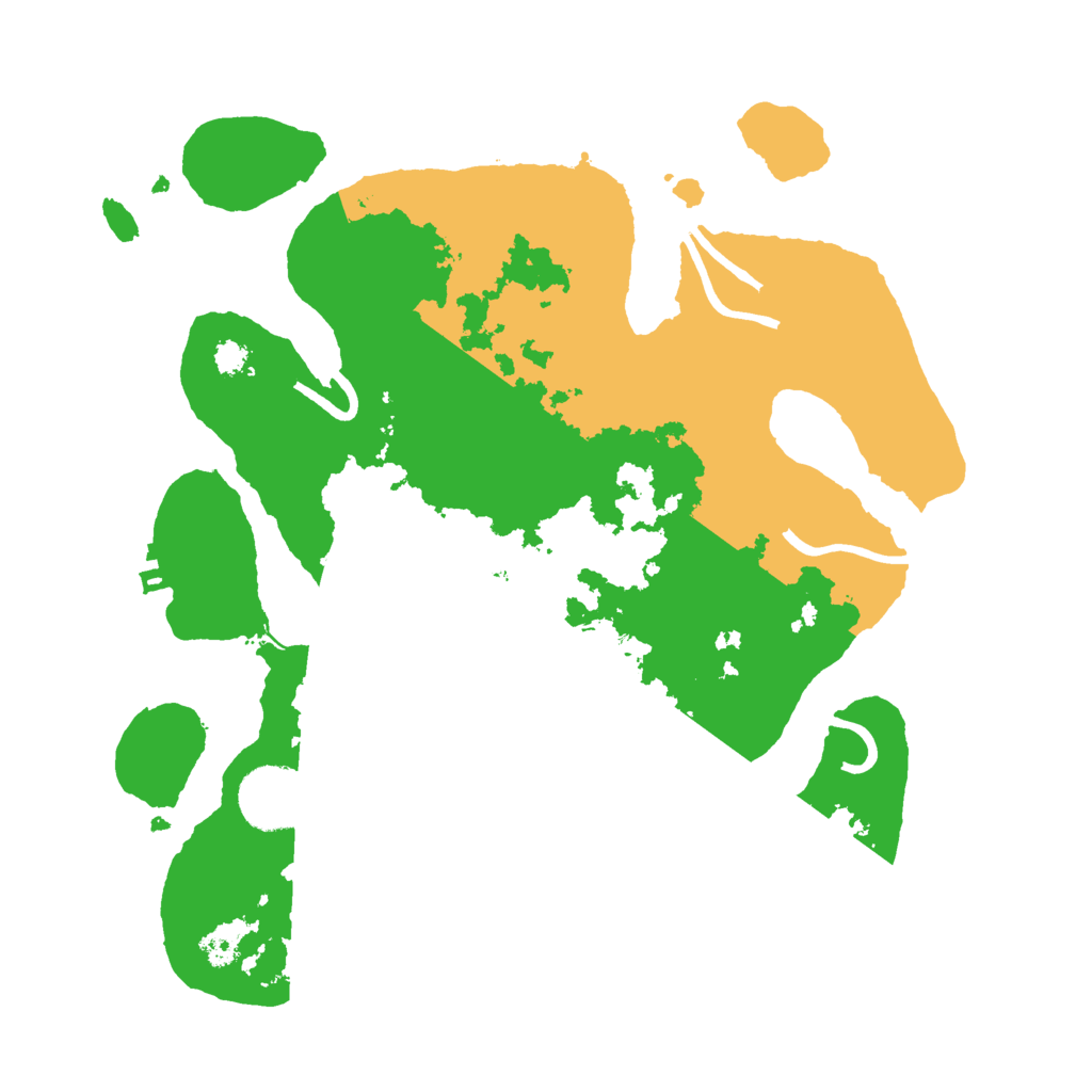 Biome Rust Map: Procedural Map, Size: 3000, Seed: 123461
