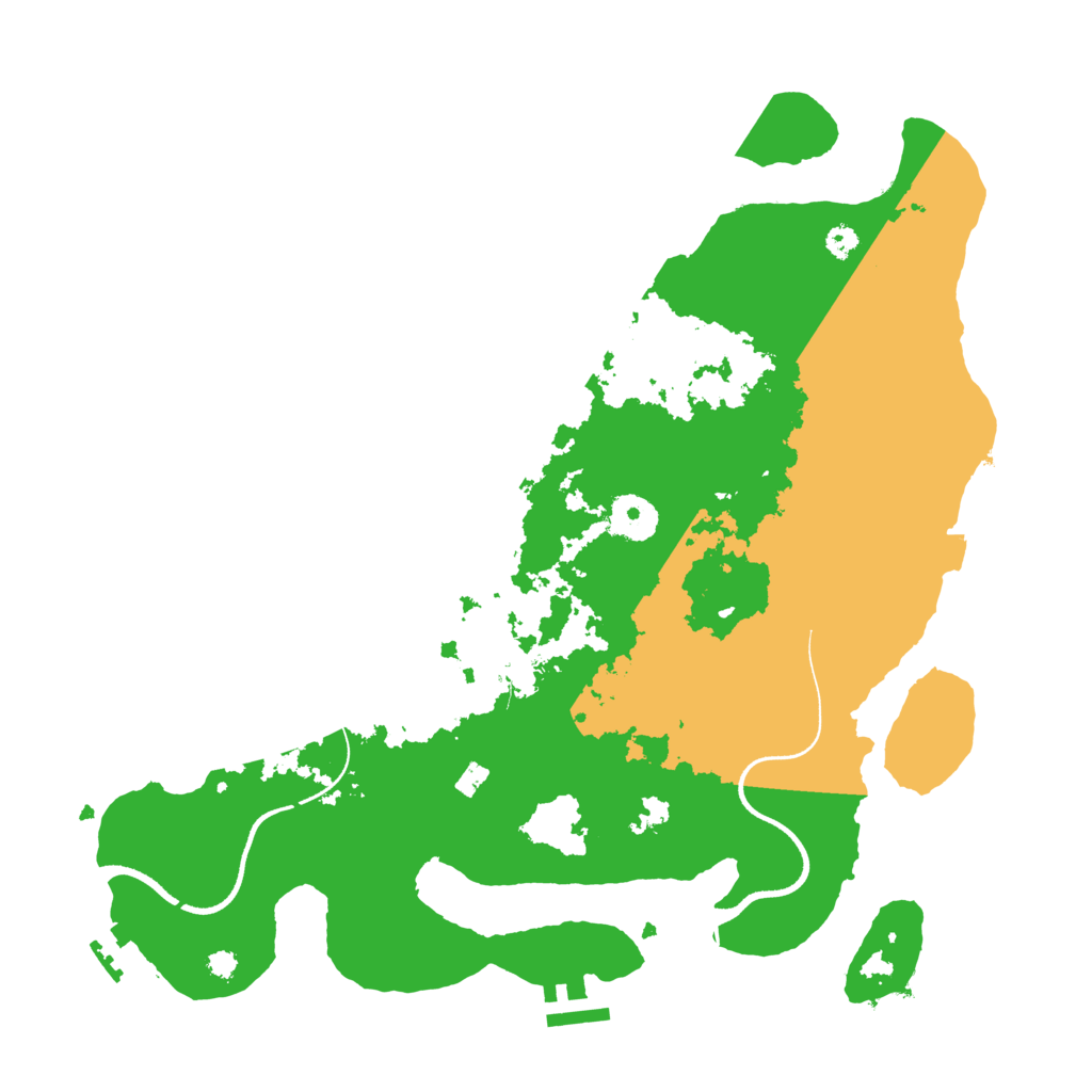 Biome Rust Map: Procedural Map, Size: 3500, Seed: 732922168