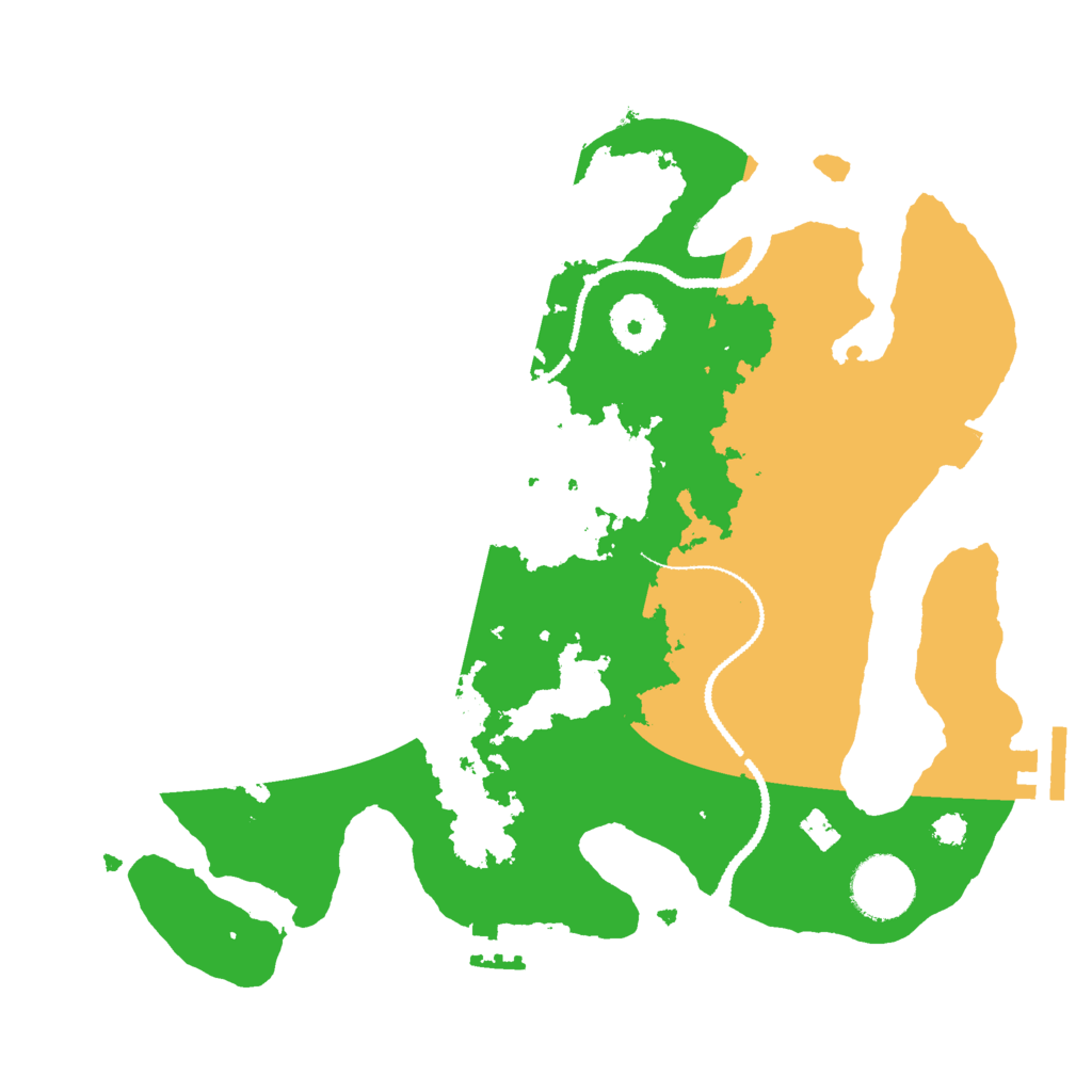 Biome Rust Map: Procedural Map, Size: 3000, Seed: 2210