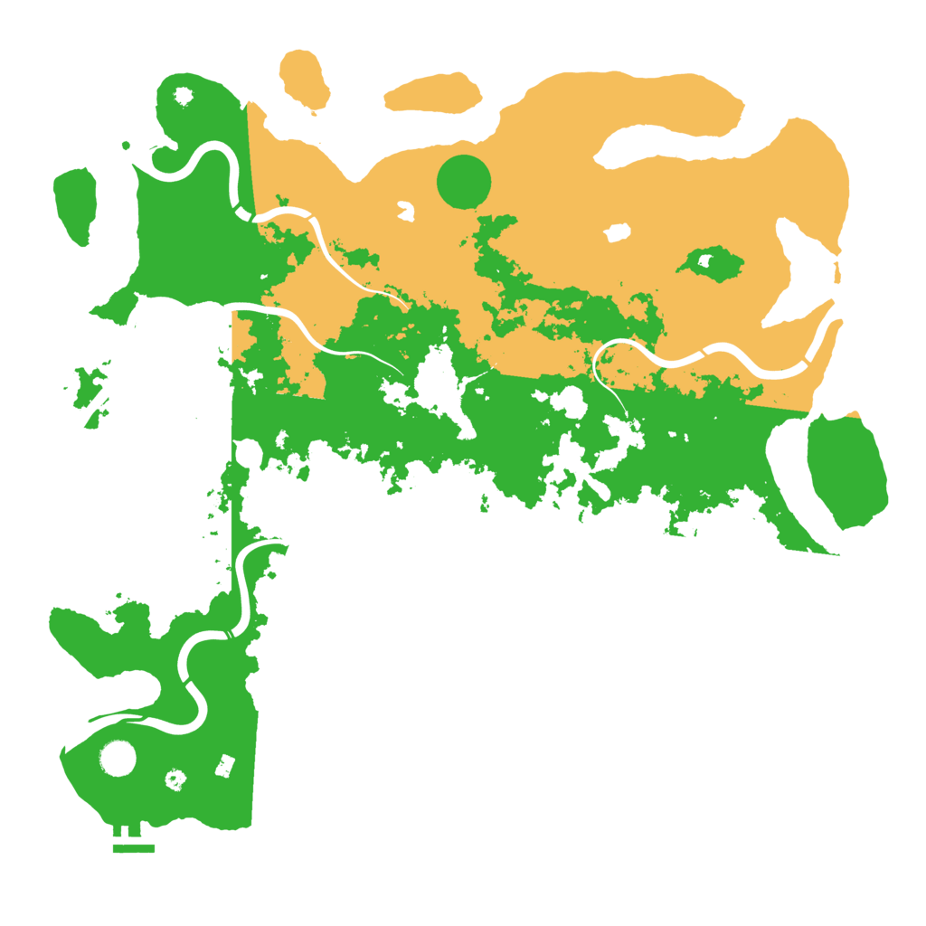 Biome Rust Map: Procedural Map, Size: 4500, Seed: 554218927