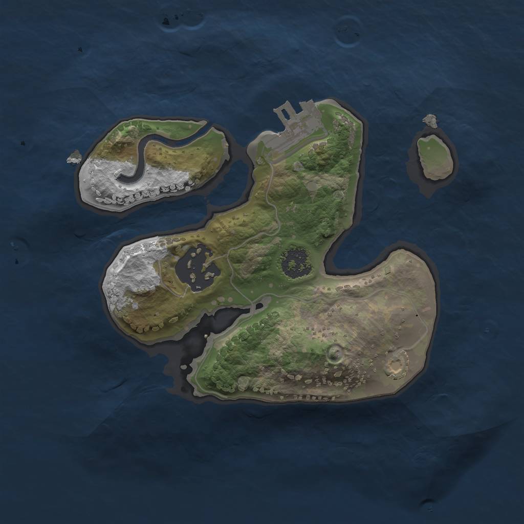 Rust Map: Procedural Map, Size: 1800, Seed: 6, 7 Monuments