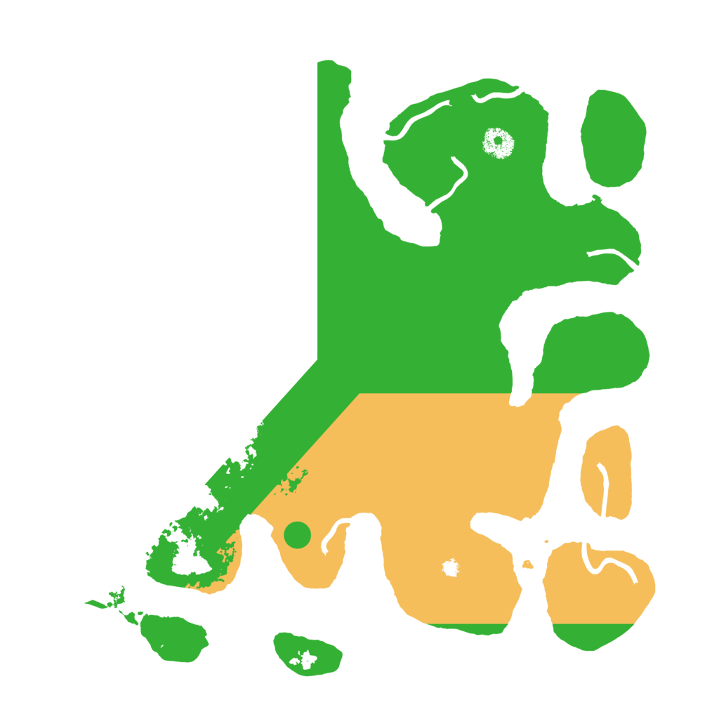 Biome Rust Map: Procedural Map, Size: 3500, Seed: 130265327