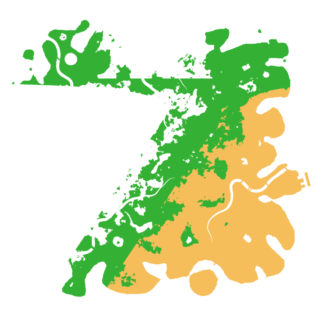 Biome Rust Map: Procedural Map, Size: 4500, Seed: 1358