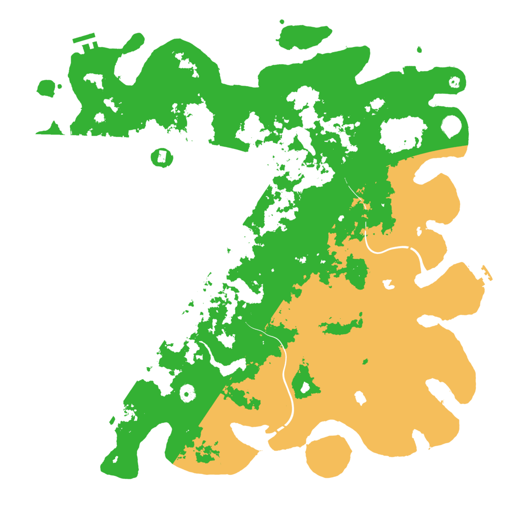 Biome Rust Map: Procedural Map, Size: 4500, Seed: 1358