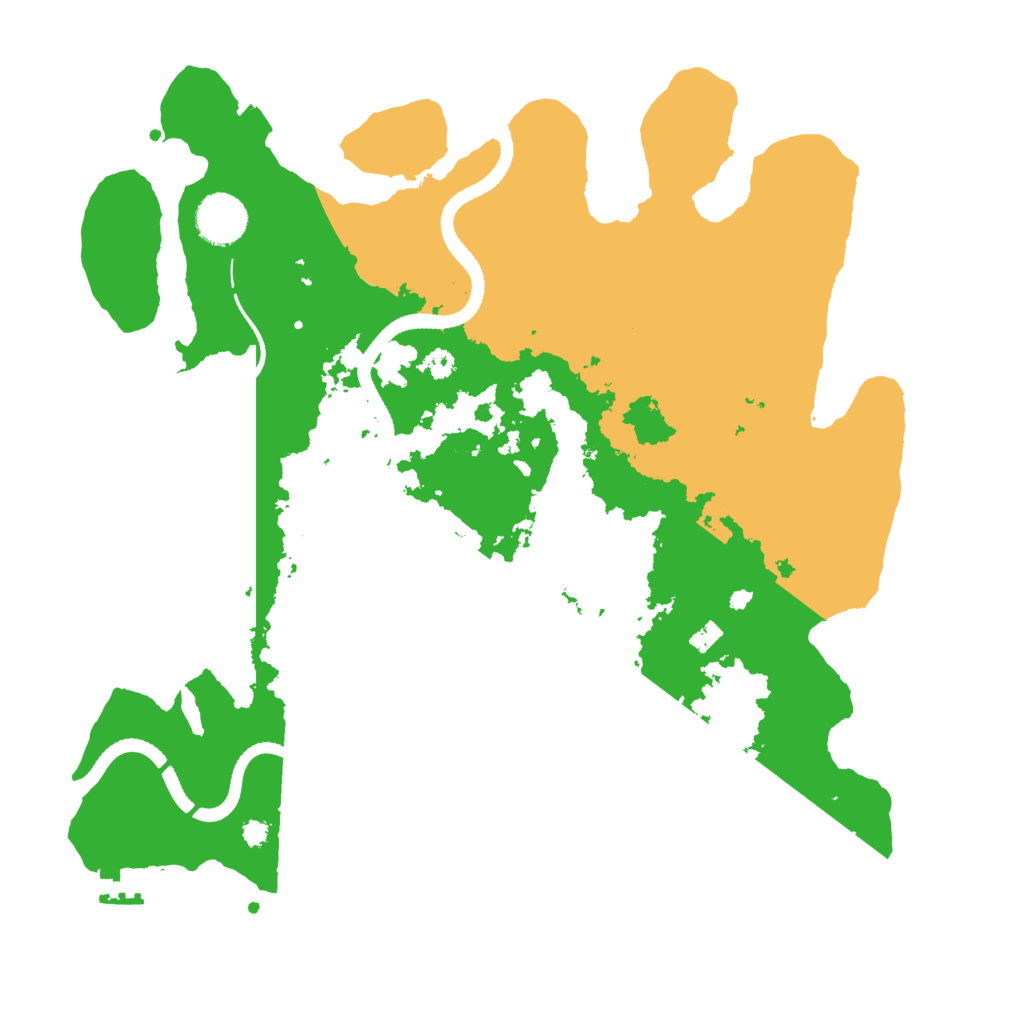 Biome Rust Map: Procedural Map, Size: 3500, Seed: 6541