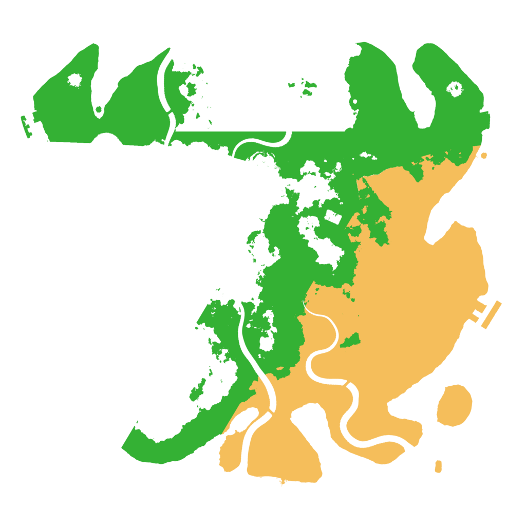 Biome Rust Map: Procedural Map, Size: 3500, Seed: 41137231
