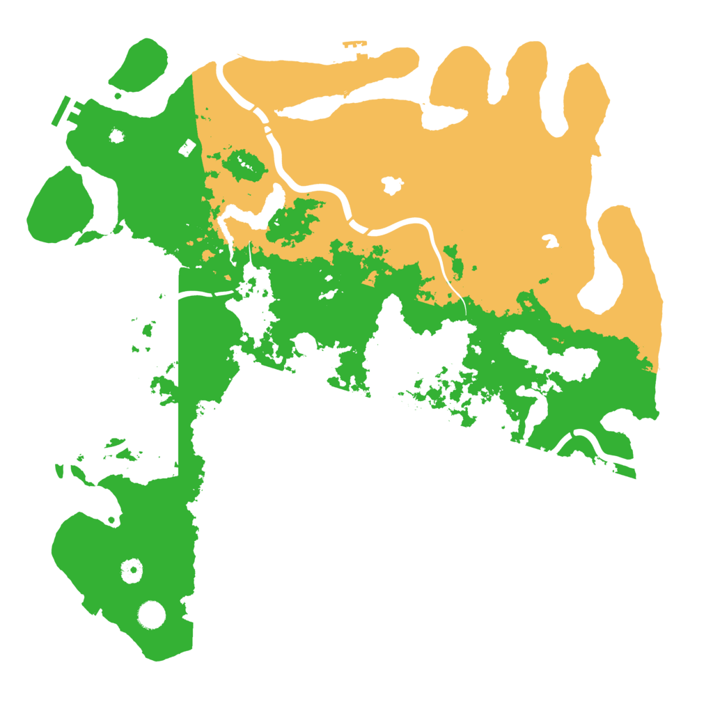 Biome Rust Map: Procedural Map, Size: 4500, Seed: 857434