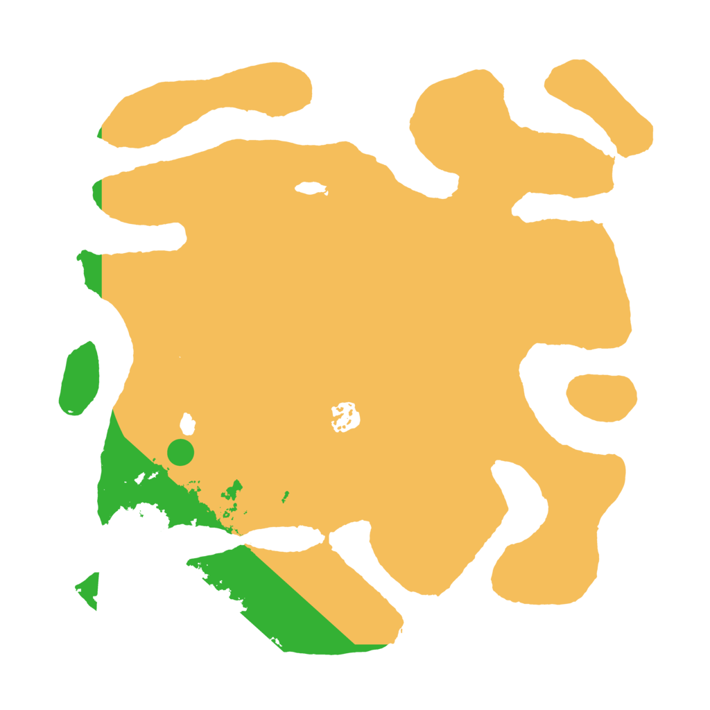 Biome Rust Map: Barren, Size: 3500, Seed: 1052488571