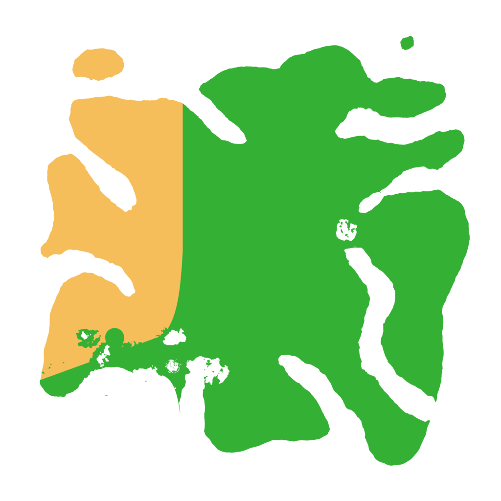 Biome Rust Map: Barren, Size: 3500, Seed: 941383516