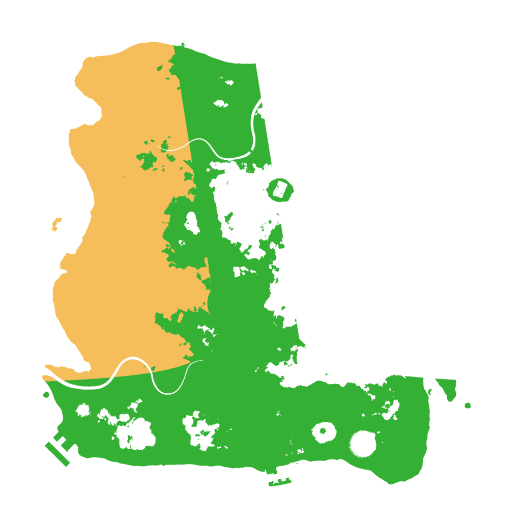 Biome Rust Map: Procedural Map, Size: 3500, Seed: 1035912990