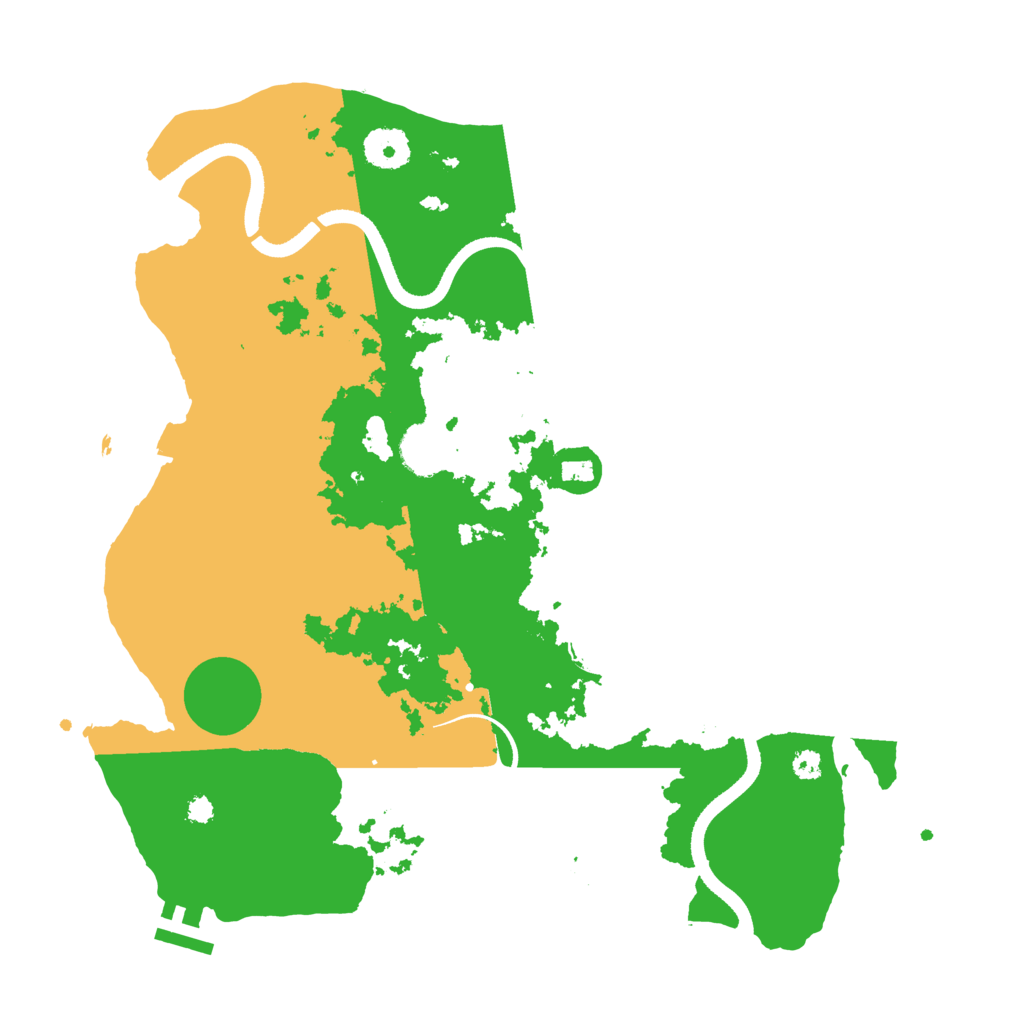 Biome Rust Map: Procedural Map, Size: 3500, Seed: 1035912990