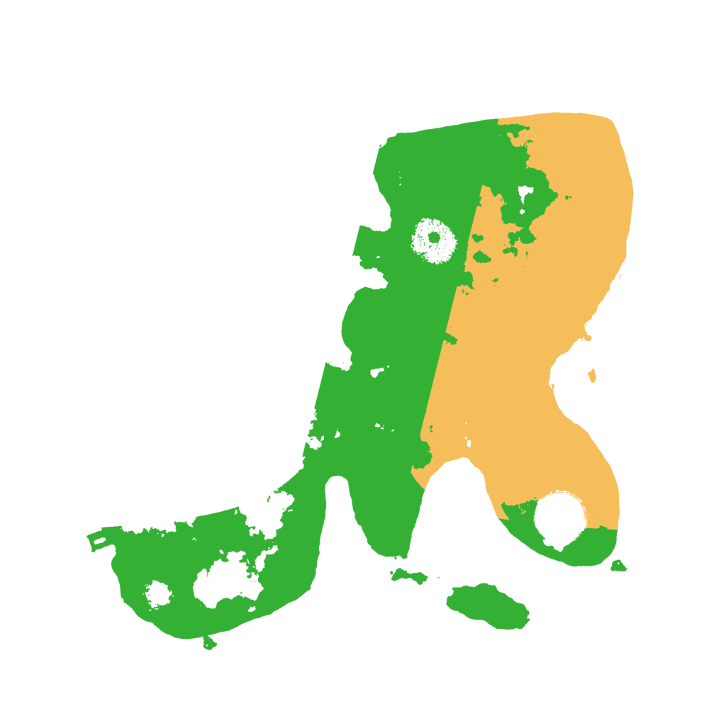 Biome Rust Map: Procedural Map, Size: 2500, Seed: 122159021