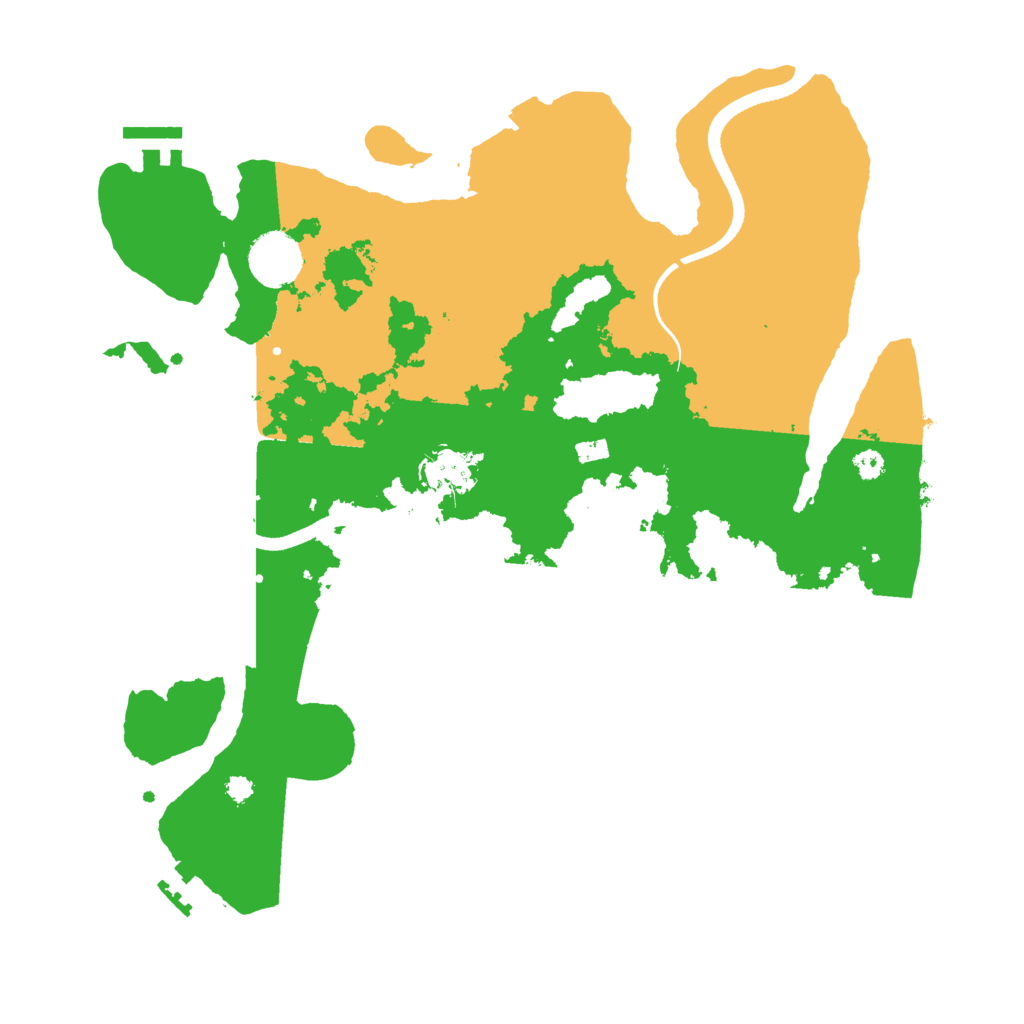 Biome Rust Map: Procedural Map, Size: 3500, Seed: 625353