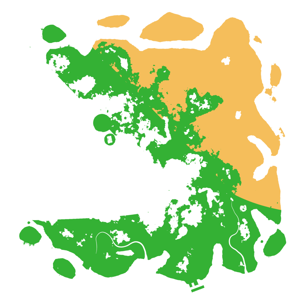 Biome Rust Map: Procedural Map, Size: 4500, Seed: 1961107953