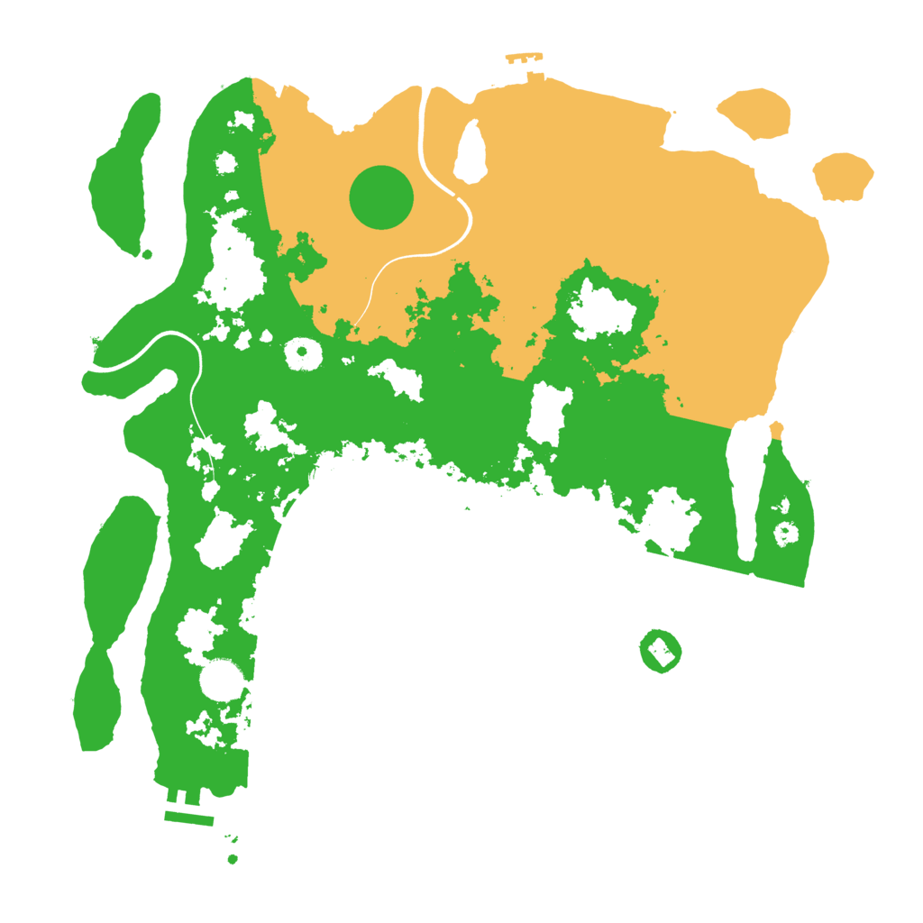 Biome Rust Map: Procedural Map, Size: 3800, Seed: 1561235