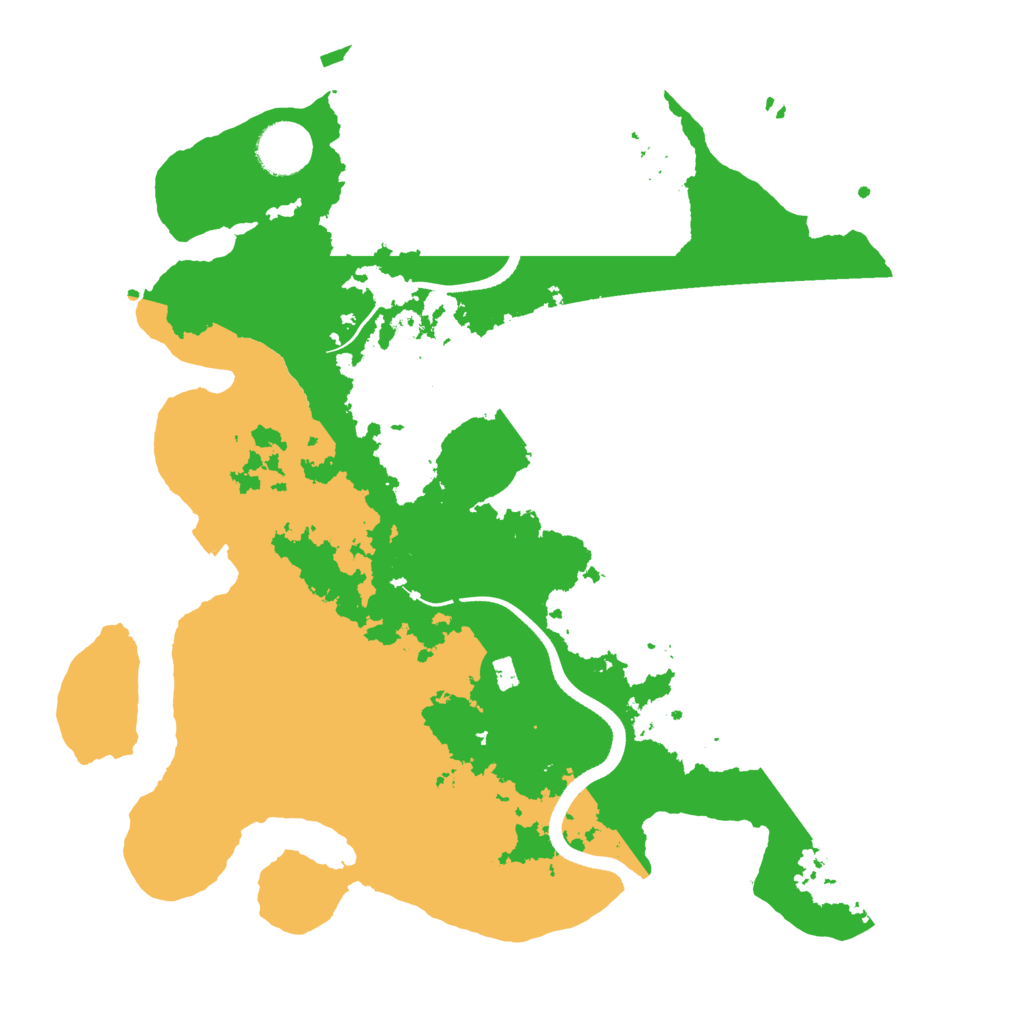 Biome Rust Map: Procedural Map, Size: 3500, Seed: 870446082