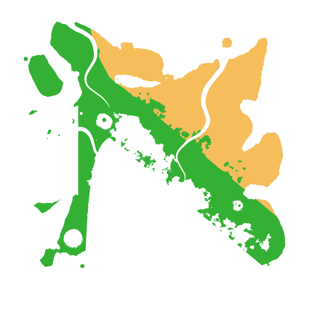 Biome Rust Map: Procedural Map, Size: 3000, Seed: 10200