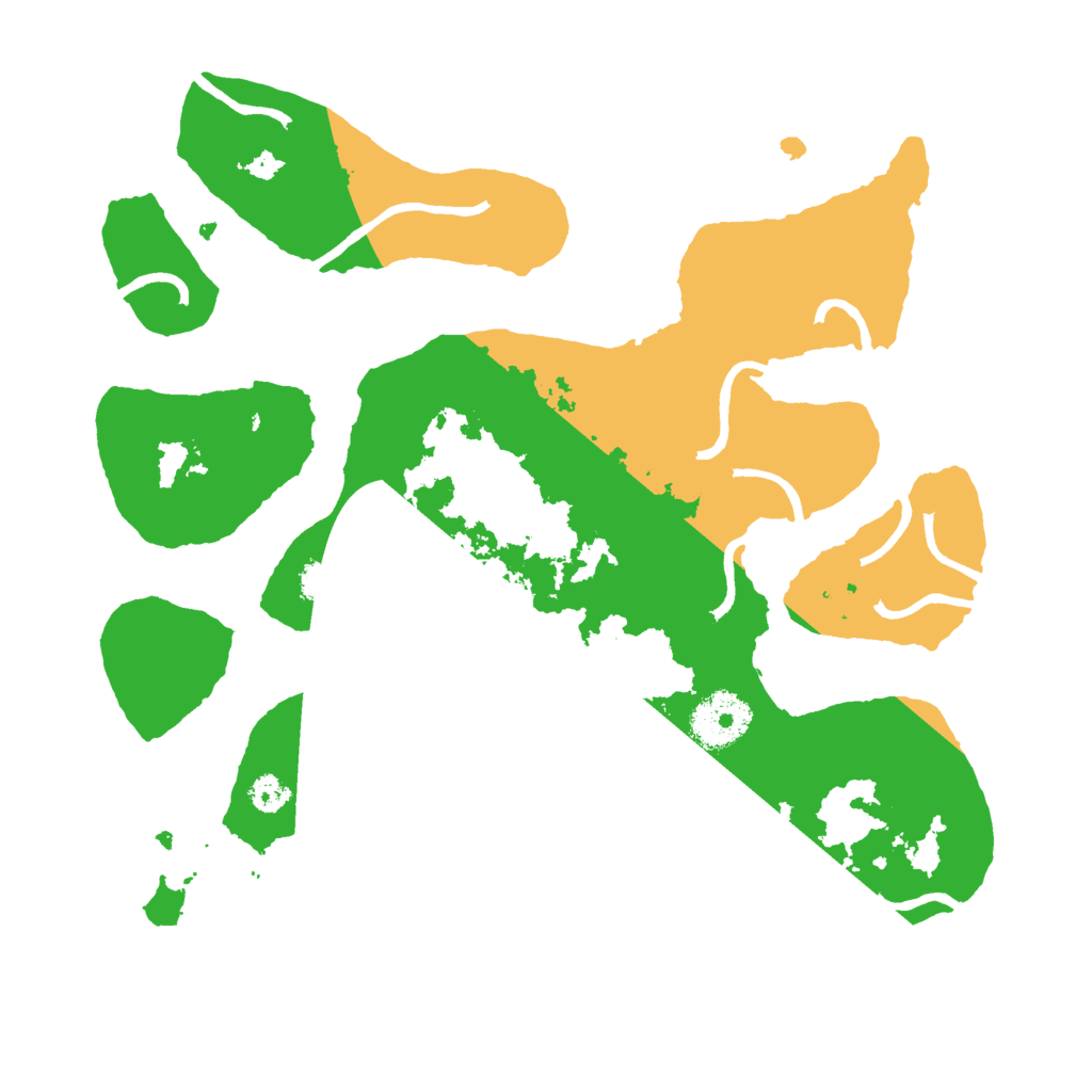 Biome Rust Map: Procedural Map, Size: 3000, Seed: 10200