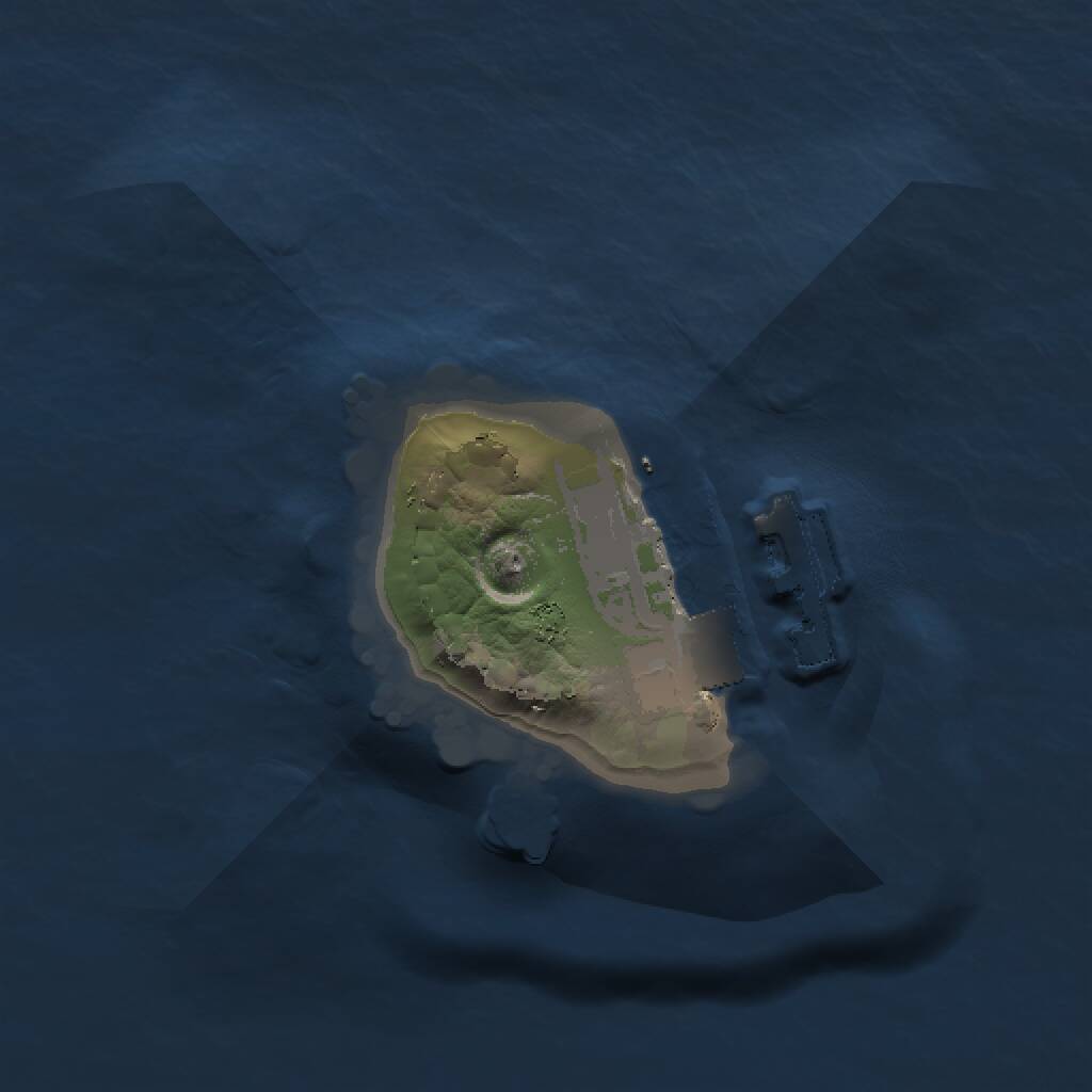 Rust Map: Procedural Map, Size: 1000, Seed: 2135796519, 2 Monuments