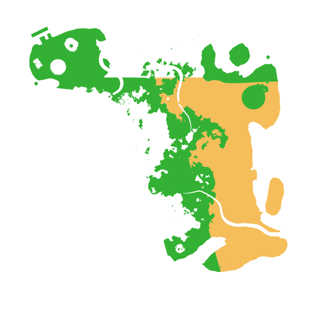 Biome Rust Map: Procedural Map, Size: 3500, Seed: 461700096