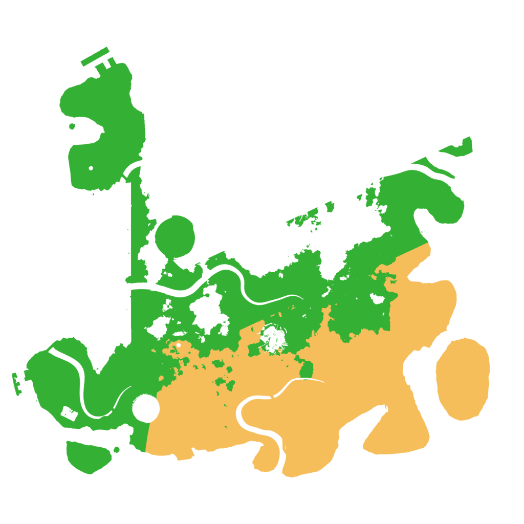 Biome Rust Map: Procedural Map, Size: 3500, Seed: 430582122