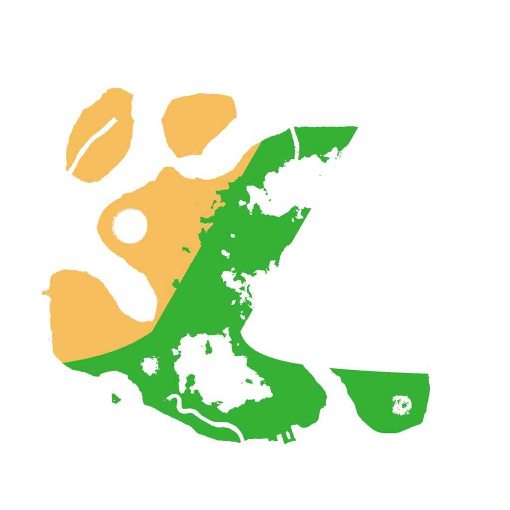 Biome Rust Map: Procedural Map, Size: 2599, Seed: 50500