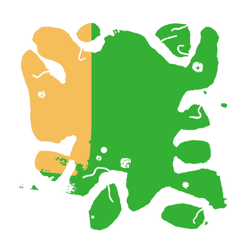 Biome Rust Map: Procedural Map, Size: 3500, Seed: 33456