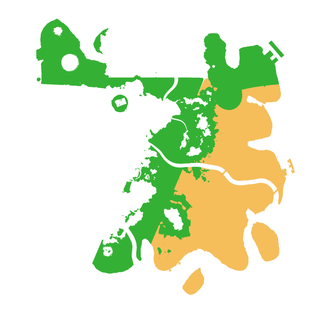 Biome Rust Map: Procedural Map, Size: 3200, Seed: 1417040687
