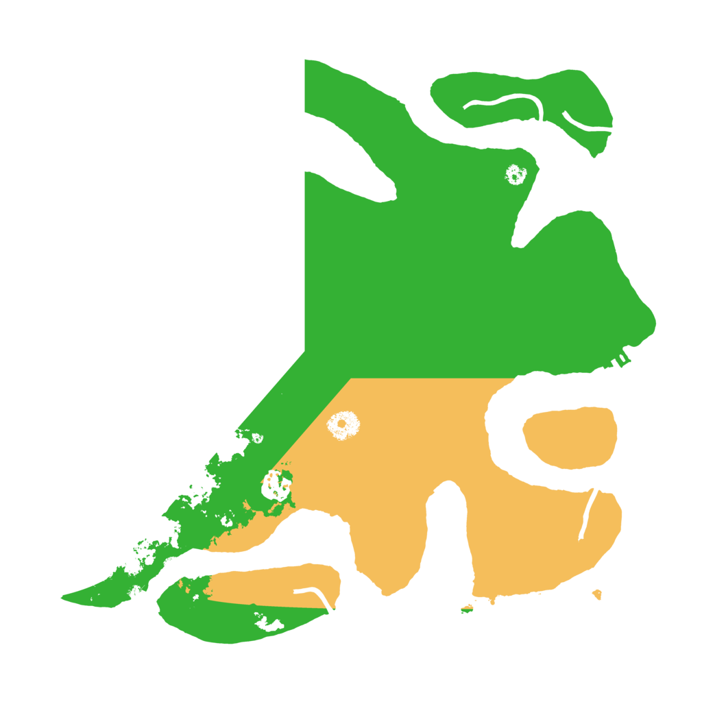 Biome Rust Map: Procedural Map, Size: 3500, Seed: 243253086