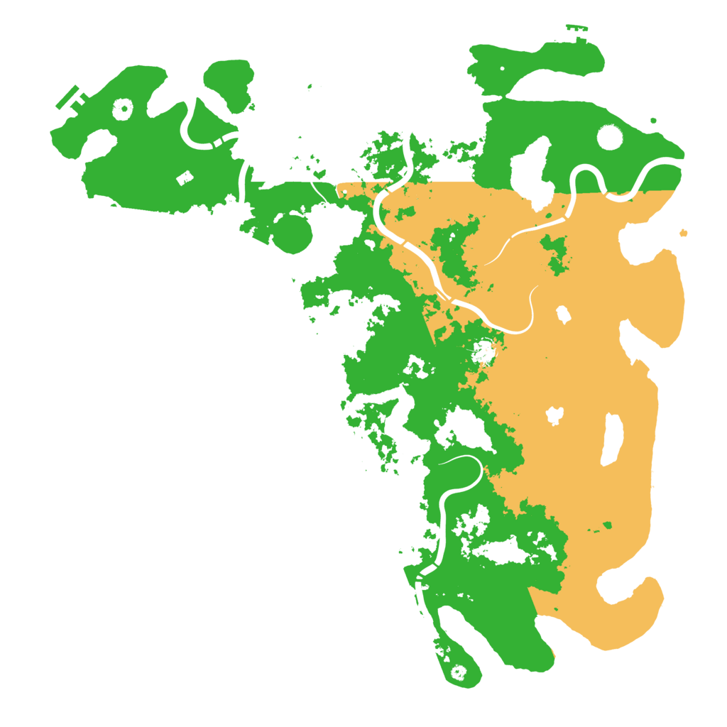 Biome Rust Map: Procedural Map, Size: 5000, Seed: 25555