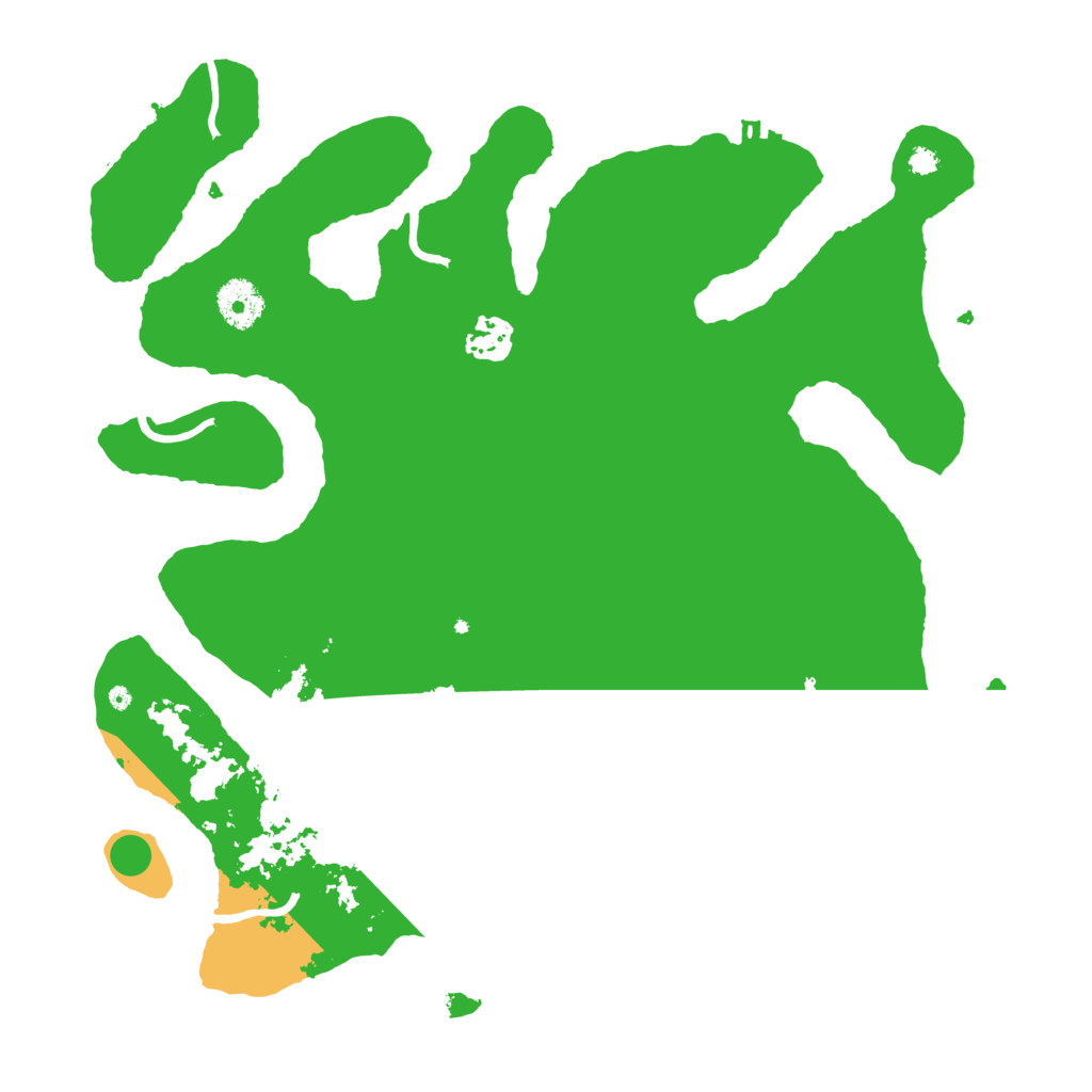 Biome Rust Map: Procedural Map, Size: 3500, Seed: 101211