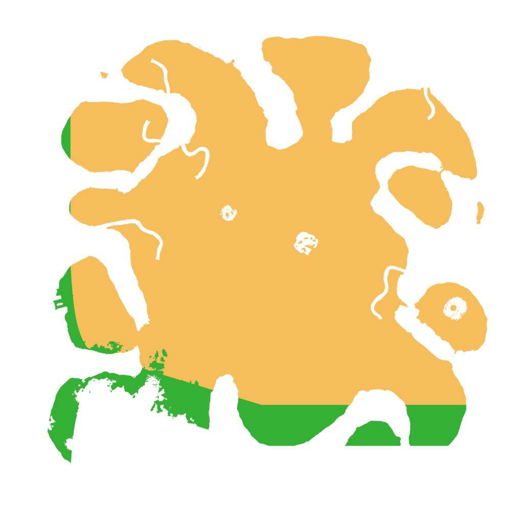 Biome Rust Map: Procedural Map, Size: 3500, Seed: 23433