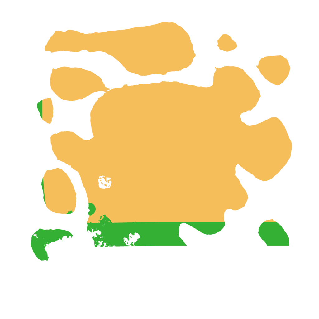 Biome Rust Map: Barren, Size: 3500, Seed: 22334