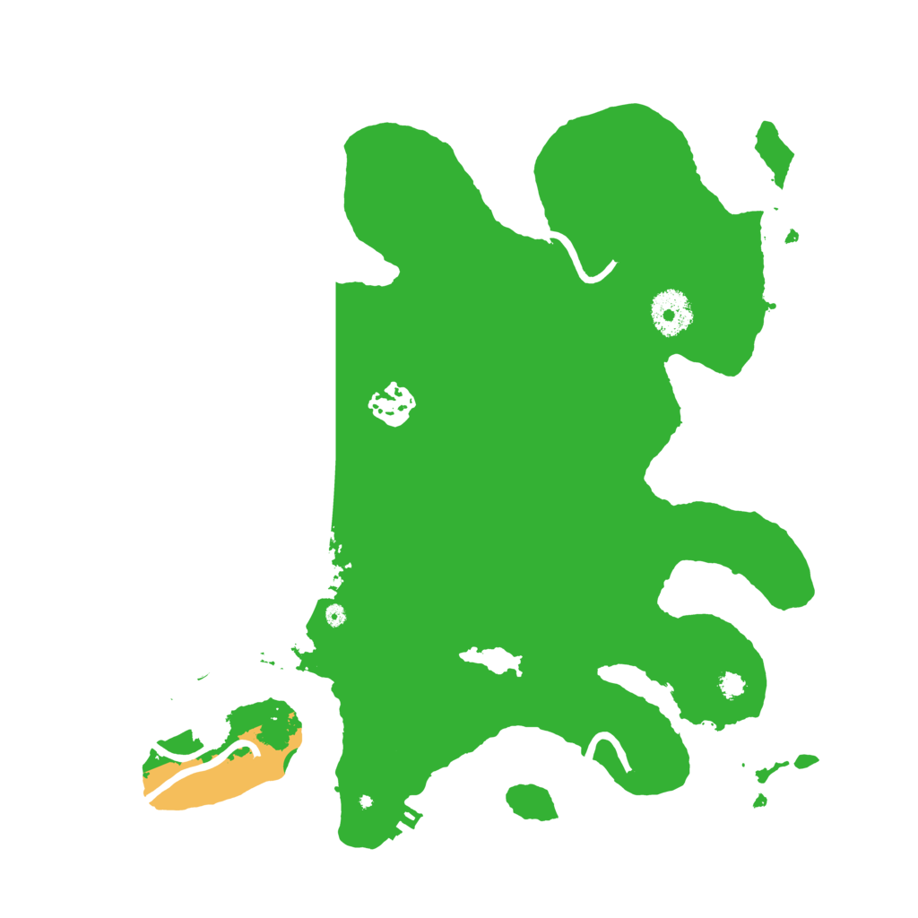 Biome Rust Map: Procedural Map, Size: 3200, Seed: 5480245