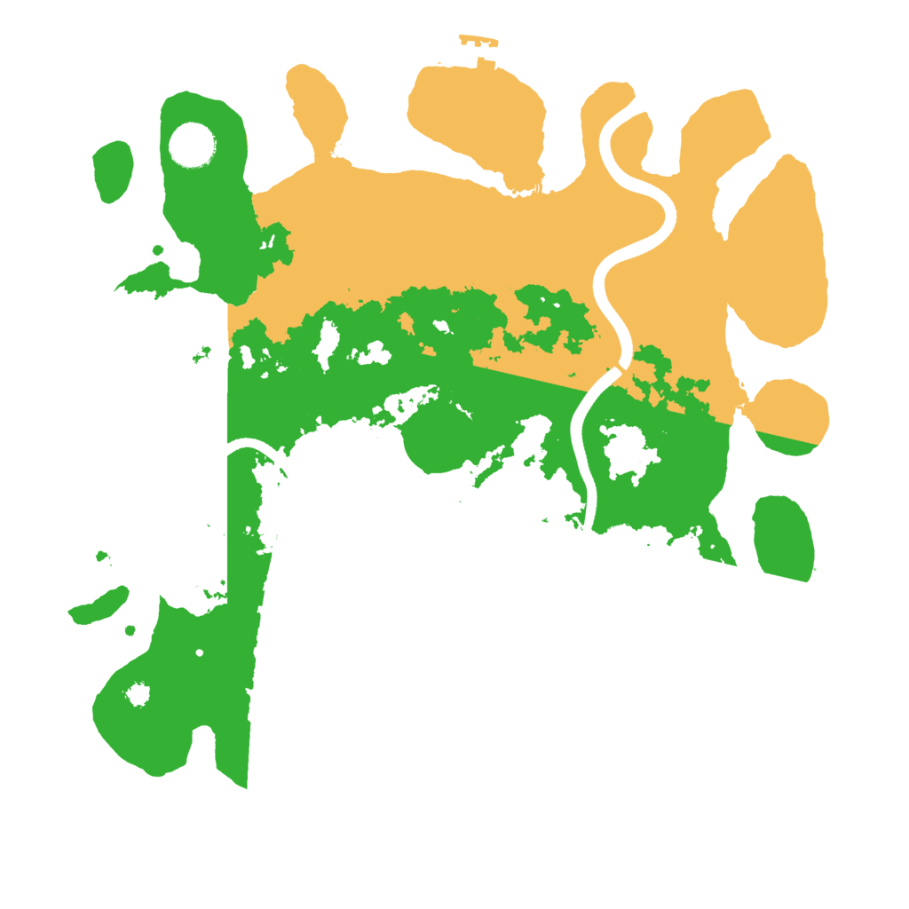 Biome Rust Map: Procedural Map, Size: 3500, Seed: 3914432