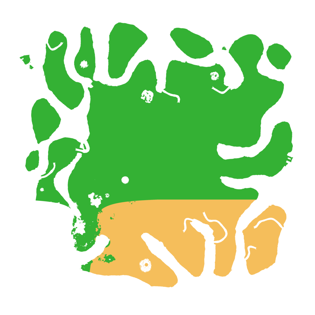 Biome Rust Map: Procedural Map, Size: 3800, Seed: 1280309577