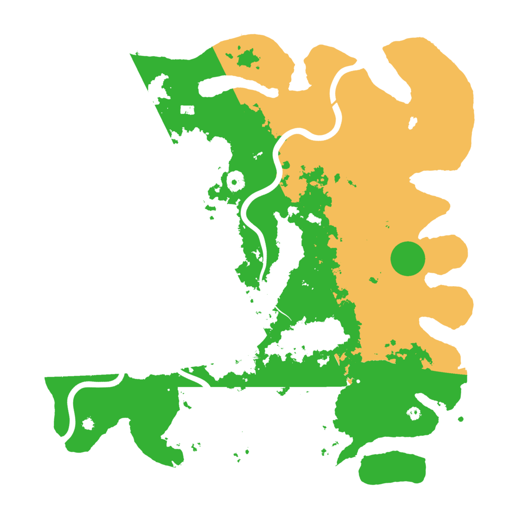 Biome Rust Map: Procedural Map, Size: 3950, Seed: 123456